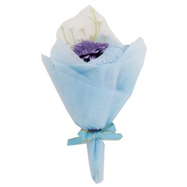 Yume Gift Bouquet Towel, 5 Colors, Senshu Towel, Flower Bouquet, Hand Towel (Blue, 1)