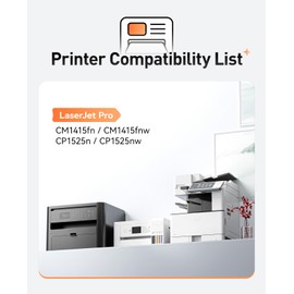 128A Toner Cartridge Set 4-Pack High Yield Compatible with HP 128A CE320A CE321A CE322A CE323A for Pro CM1415fn CM1415fnw CP1525n CP1525nw CM1415 CP1525 Series Printer Ink Black Cyan Yellow Magenta