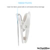 1InTheOffice Cubicle Clips, White, 40/Pack (White)
