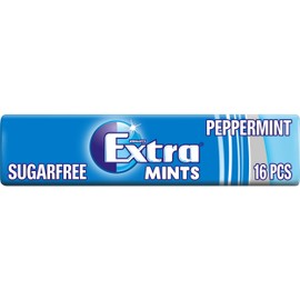 Extra Wrigleys Extra Peppermint Sugarfree Mints (Pack of 24)