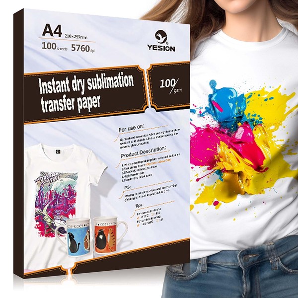 100 Sheets Sublimation Paper 8.3" x 11.7" - Heat Transfer