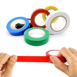 Weforu Electrical Tape, 6 PCS 16mm ×15m PVC Insulation Tapes for General Power Circuit Wiring (6 Color)