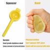 Zulay Kitchen Yellow Manual Lemon Squeezer Citrus Juicer Lemon Juicer