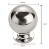 khtmeware 2 Pack 1-1/4 Inch Soild Polished Nickel Cabinet Knobs
