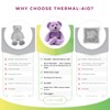 Thermal-Aid Zoo Animals - Tumble The Lavender Bear - Heatable