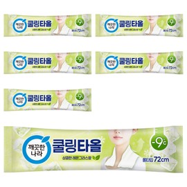 Clean Nara Lemongrass Cooling Towel, 29g, 6 pcs / 깨끗한나라 레몬그라스 쿨링타올, 29g, 6개