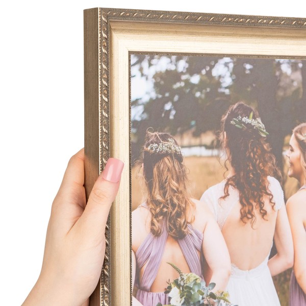 ArtToFrames 12x23 Inch Silver Picture Frame, This 1.50 Inch Custom