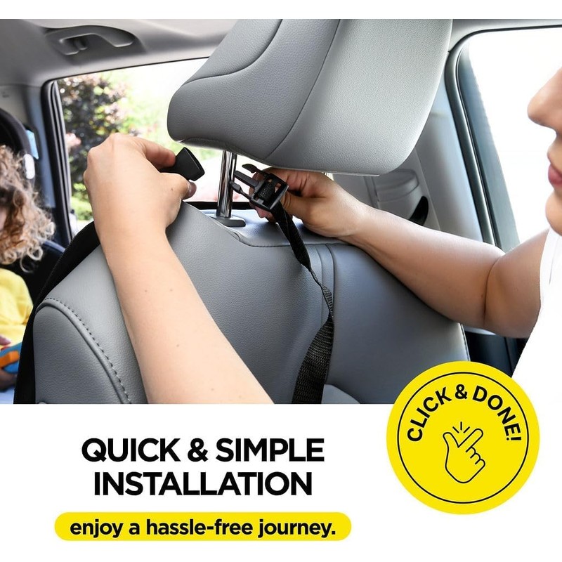 Car Seat Back Protectors with 3 Mesh Pockets 2-Pack |