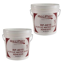 RV Rubber Roof Adhesive 8010 | 1 Gallon | Water-Based Universal RV Roof Glue | RV Adhesive (2 Gallons) | Made in USA
