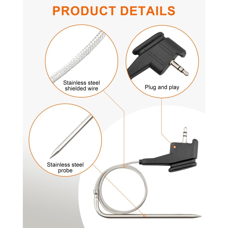 ULXIOM Air Temperature Thermometer Probe Replacement for Ninja DZ550 Foodi