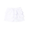 RuffleButts Girls Athletic Active Stretch Tennis Skort - White, 5