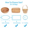 Awpeye Clear Basket Bags 20Pack Large Cellophane Gift Bags for
