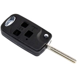 HQRP Upgrade Remote Flip Folding Key Fob Shell Case Keyless Entry w/ 3 Buttons Compatible with Lexus RX300 1999 2000 2001 2002 2003, RX330 2004 2005 2006, RX350 2007 2008 2009