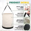 CNQLIS Utility Canvas Tool Bucket, 11.6" x 15" All Purpose
