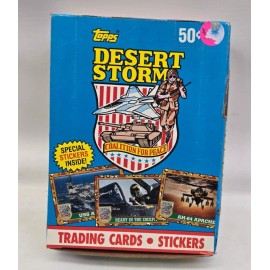 Topps 1991 Desert Storm Trading Cards and Stickers 36 New Sealed Packs in Box