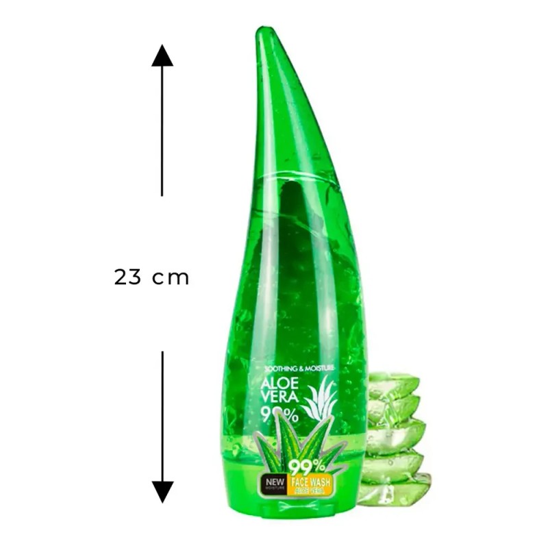 Gel Facial Aloe Vera 99% Antiarrugas Cicatrices Libre de Parabenos