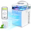 Portable Air Conditioner Fan, Rechargeable 4-IN-1 Personal Mini Cooler Humidifier,