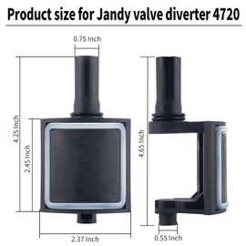ATIE Pool Valve Diverter Kit 4720 Replacement for Jandy 2 Port or 3 Port Never Lube Pool Diverter Valve Standard Diverter 4720