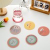 Funny Acrylic Coasters Set of 6, Cute Drink Coaster for