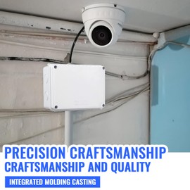 Verteilerdose Abzweigdose wasserdicht IP65 Aufputz, Gloryit 150 x 110 x 70 mm Klemmkasten Aufputz Abzweigkasten, Großer ABS-Elektrokasten Kabelanschluss im Freien für ø6-12 mm Kabel