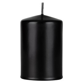 Mega Candles 1 pc Unscented Solid Dome Top Black Pillar Candles, Hand Dipped Overlay Wax Candle 2 Inch x 3 Inch, Home Décor, Spas, Weddings, Celebrations, Party, Events, Memorials, Vigils, Prayers