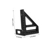 SHINEOFI Multi Angle Ruler Portable Right Angle Measuring Tool for