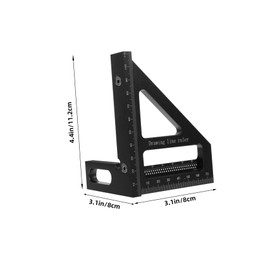 SHINEOFI Multi Angle Ruler Portable Right Angle Measuring Tool for Woodworking Construction and DIY Projects Compact Design for Easy Carrying and Versatile Applications