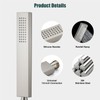 Heyalan SUS304 Stainless Steel Handheld Shower Wand High Pressure Luxury