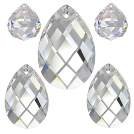 Crystal Set of 5 'Diamond' 20-50 mm Crystal 30% PbO Feng Shui Suncatcher Rainbow Crystal