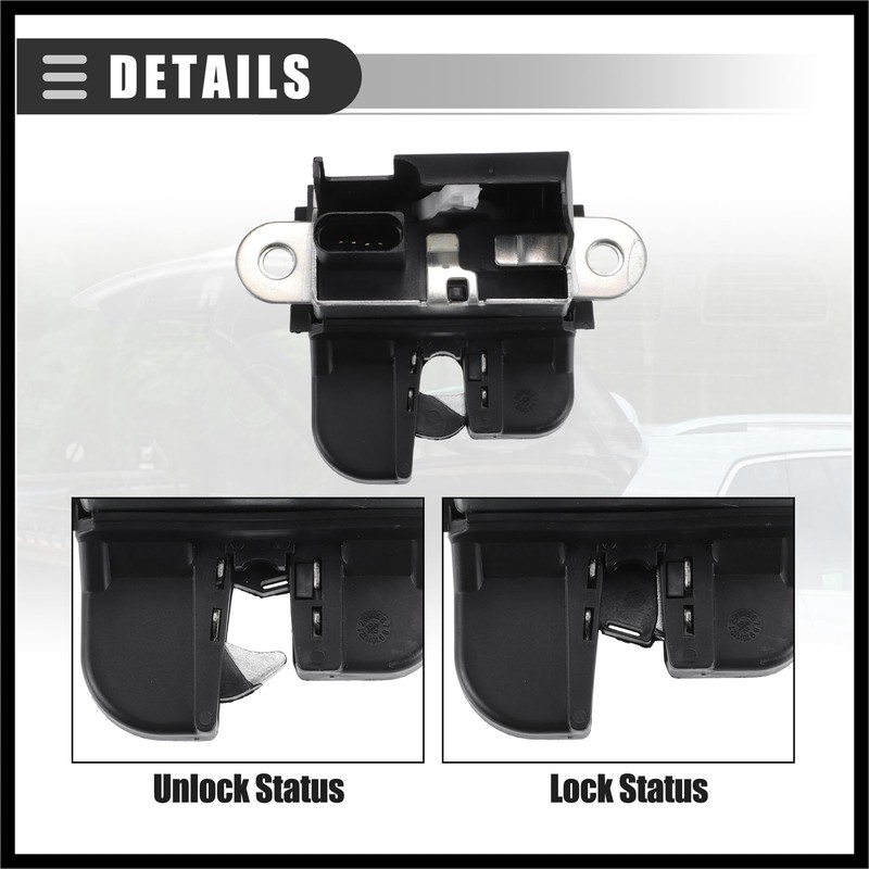 Hihaha Rear Door Liftgate Tailgate Lock Trunk Latch Actuator, for