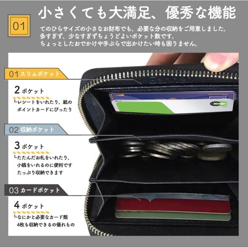 Coin Case, Coin Purse, Women's, Men's, Mini Wallet, Compact, fas07,