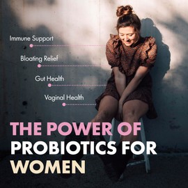 Probiotics for Women 21 Billion CFU – 60 Capsules | 7 Lactobacillus Strains with Cranberry & Prebiotic Inulin – Vaginal Probiotics for Gut Health/pH Balance & Urinary - Womens probiotics – Vegetarian