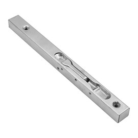 Set of 2 ZONADAH Concealed Door Bolt Security Lever Action Flush Bolt Latch Slide Locks, Stainless Steel Brushed Slide Latch - 10" (25cm) Length