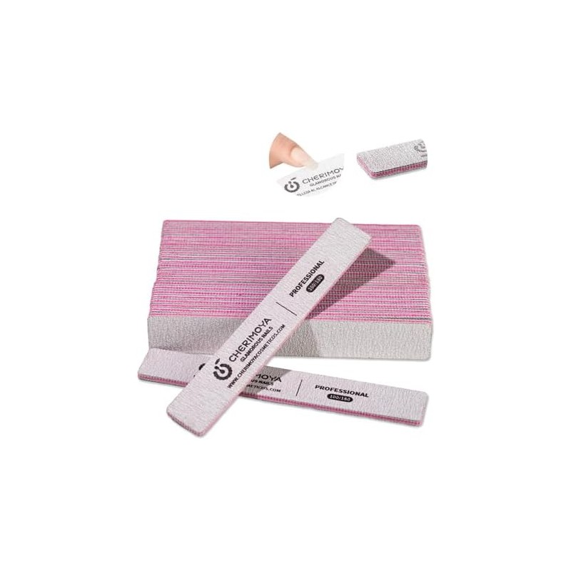CHERIMOYA Lima de Uñas Profesional Forma Peine-Set 25 Pzs-Grano 100/180