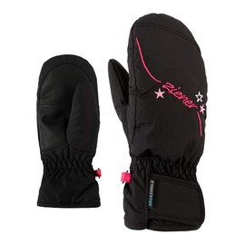 Ziener Mädchen LULANA AS MITTEN GIRLS glove junior Ski-handschuhe, black, 4 (S)