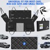 ROUWINNE Back Seat Extender for Dogs-with Removable Soft Blankets, Hard
