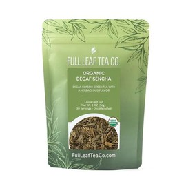 Organic Decaf Sencha Loose Leaf Tea - 1 oz Bag (Approx. 15 Servings) | Full Leaf Tea Co.