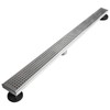 Neodrain 36-Inch Linear Shower Drain with Removable Quadrato Pattern Grate,