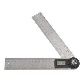 Trend Trend 7 inch Stainless Steel Digital Angle Finder Ruler, Precise Internal & External Measurements, DAR/200, Silver