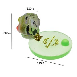 Anheyu Cute Phone Stand,Birthday Gift Cell Phone Stand with Happy Birthday Base, Foldable Cat's Paw Element,Blessing Gift Cell Phone Holder for All Smartphones (Green)