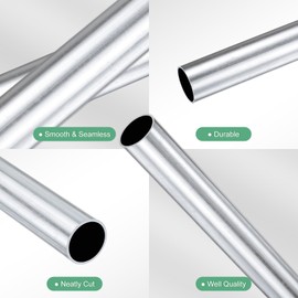 M METERXITY 1-Pack 300mm 6063 Aluminum Round Tube, 20mm ID 23mm OD Seamless Aluminum Tubing for Construction/Machining/DIY Crafting, Metal Straight Pipe [0.79"x0.91"x12"]