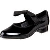 Bloch Girls Annie Tyette Ballet Flat, Black Patent, 10 Wide