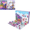 Polly Pocket Advent Calendar with Winter Family Fun Theme & 25 Days of Surprises (34 Total Play Pieces) to Discover: Pocket Family Dolls, Snow Play Vehicles, Toy Treats, Wearable Jewelry & More