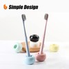 Urbanstrive Sleek Mini Ceramics Toothbrush Holder Stand for Bathroom Vanity