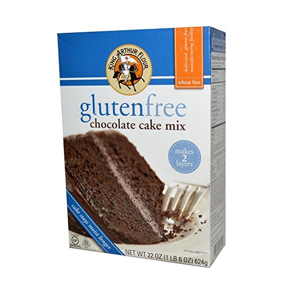 King Arthur Flour, GlutenFree Chocolate Cake Mix, 22 oz (624 g)(PACK 1)