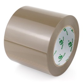 BOMEI PACK Parcel Tape 100 mm x 100 m, Brown Tape for Packaging, Moving and Postage, 1 Roll of Packing Tape, Transparent Rolls, Ideal for Boxes and Parcel Tapes