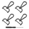 QUARKZMAN Pack of 4 Swivel Carabiner Hooks, 25 mm (1