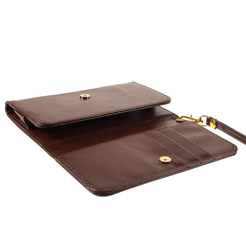 DFV Mobile Premium Crazy Horse PU Leather Wallet Case Cover