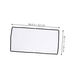 TEHAUX Portable Polyester Projector Screen Movie Projection Curtain for Outdoor Use Lightweight and Easy to Install for Home Theater and Camping