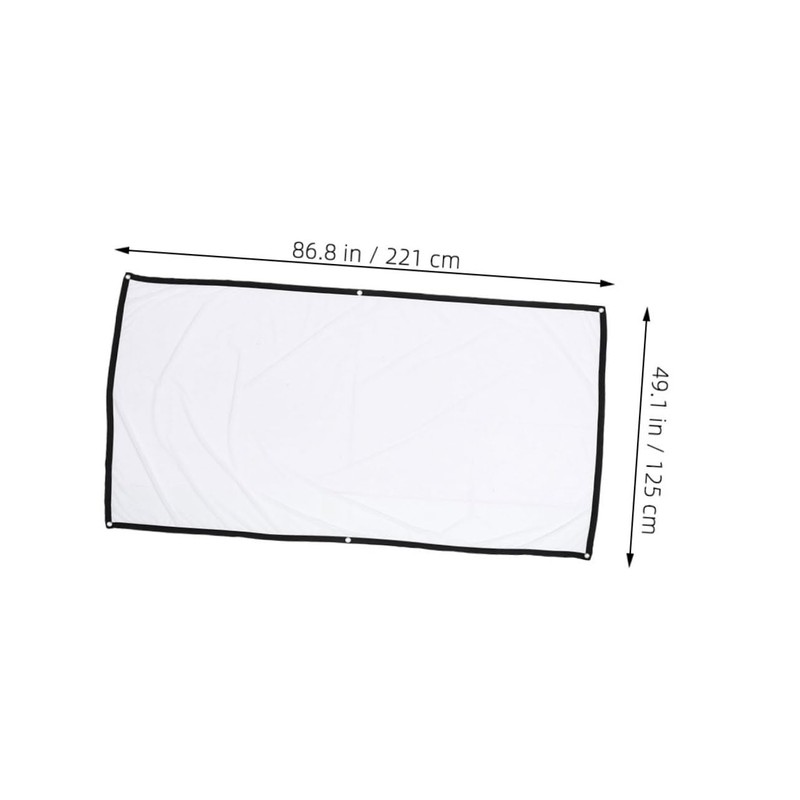 TEHAUX Portable Polyester Projector Screen Movie Projection Curtain for Outdoor